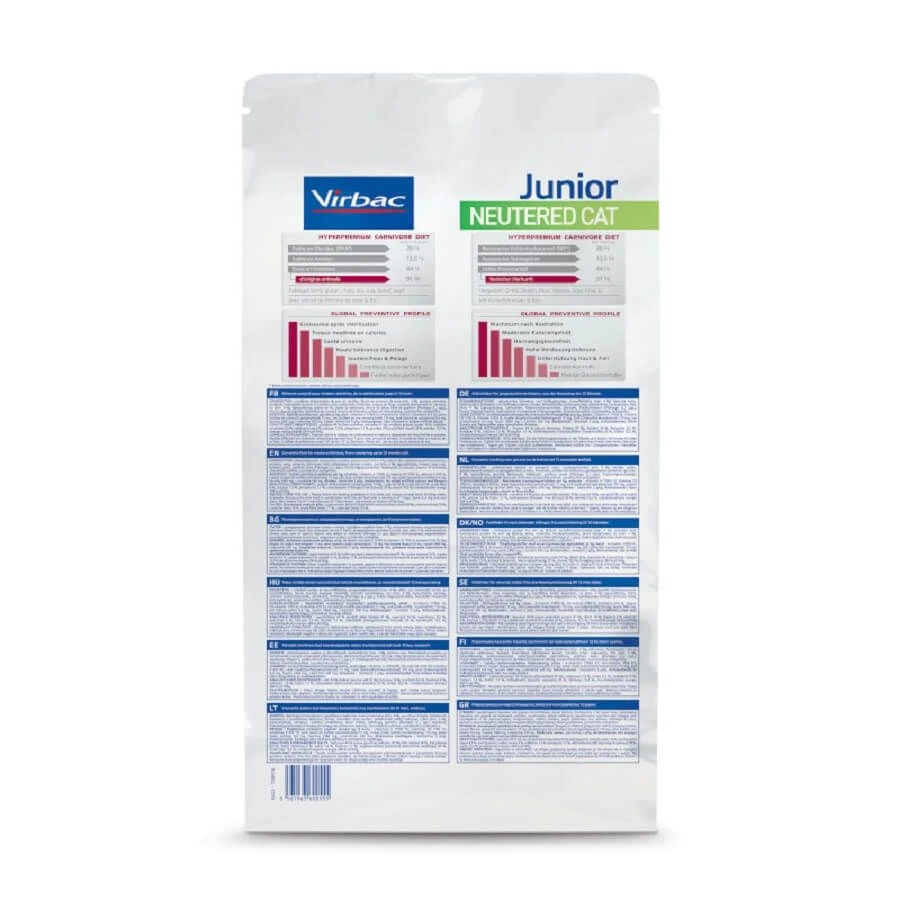 Virbac Veterinary HPM Junior Neutered Cat 3 Kg 4 Virbac Veterinary HPM Junior Neutered Cat 3 Kg – Image 2