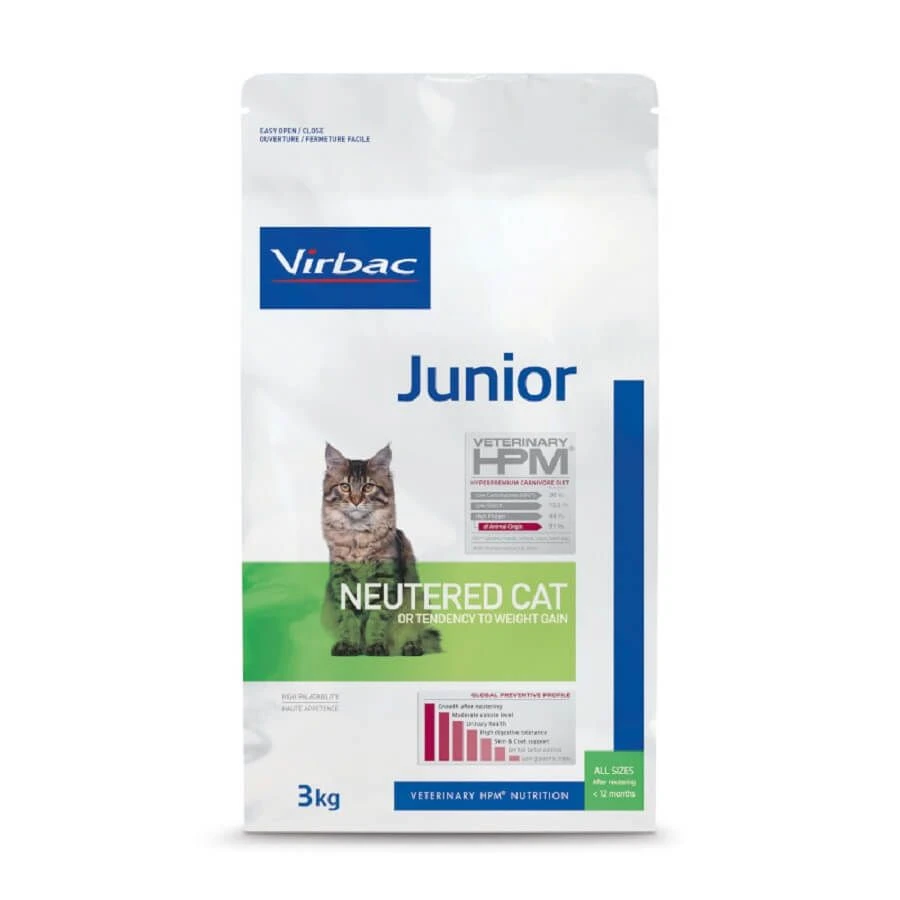 Virbac Veterinary HPM Junior Neutered Cat 3 Kg 3 Virbac Veterinary HPM Junior Neutered Cat 3 Kg