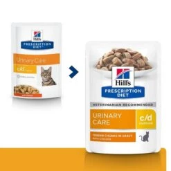 Hill's Prescription Diet Feline C/D Multicare Poulet SACHETS 12 X 85 Grs -Beaphar Chat Boutique 52742118819 0 prescription diet chat c d multicare sachet repas poulet