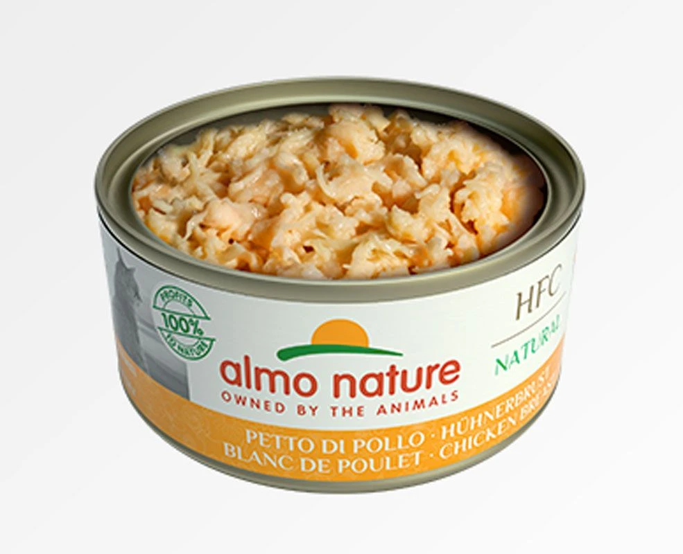 Almo Nature Chat HFC Natural Blanc Poulet 24 X 150 G 4 Almo Nature Chat HFC Natural Blanc Poulet 24 X 150 G – Image 2
