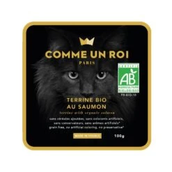 Comme Un Roi Chat Bio Saumon Légumes 16 X 100 G