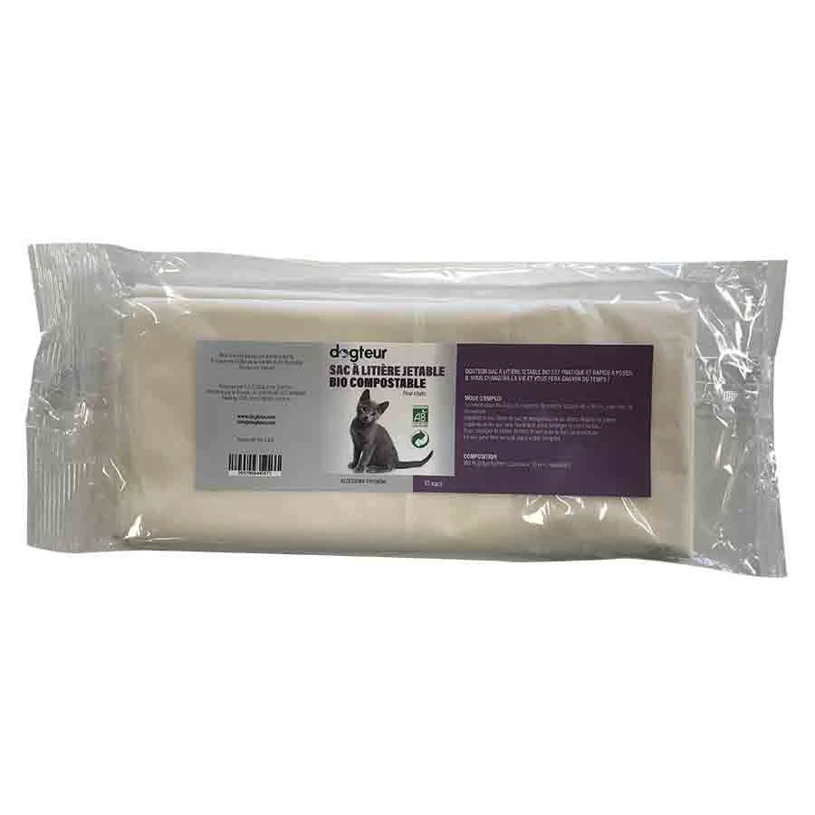 Dogteur Sac à Litière Jetable Bio Compostable X10 3 Dogteur Sac à Litière Jetable Bio Compostable X10