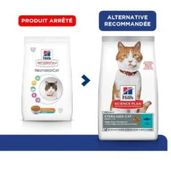 Hill's Science Plan VetEssentials Neutered Cat Young Adult Thon 2,5 Kg -Beaphar Chat Boutique hill s science plan vetessentials neutered cat young adult thon 2 5 kg 2