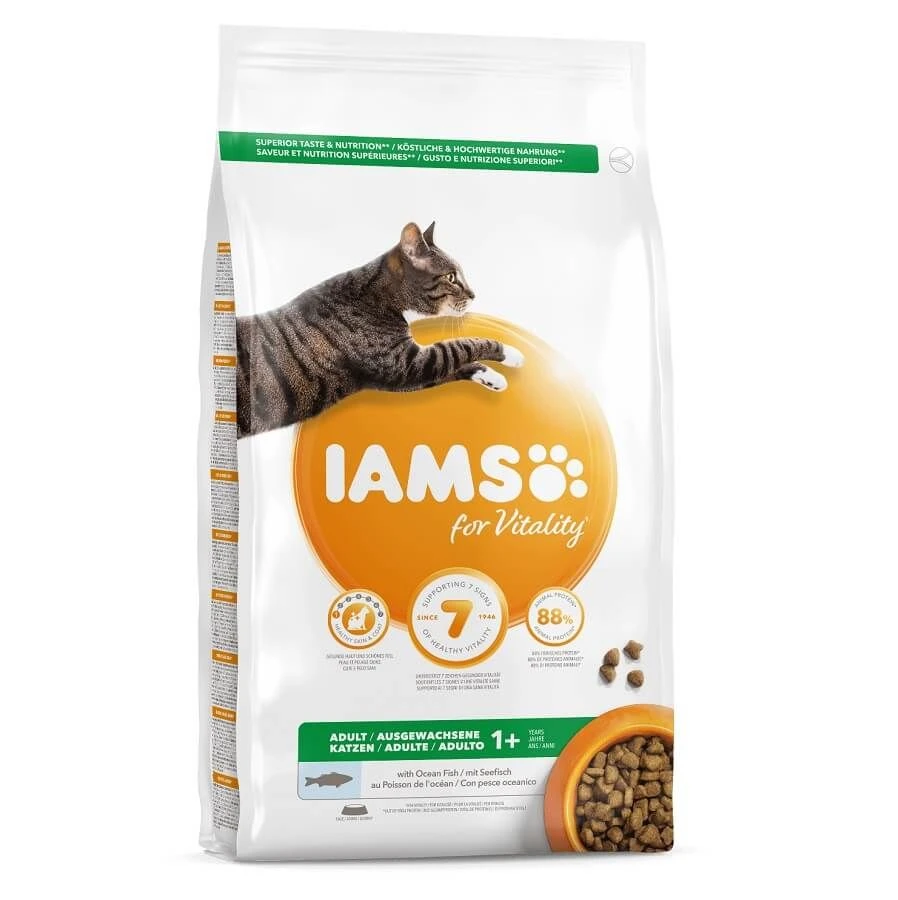 IAMS Vitality Croquettes Chat Adulte Poisson De L'océan 1.5 Kg