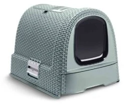 Maison De Toilette Curver Petlife Litter Box Bleu Gris
