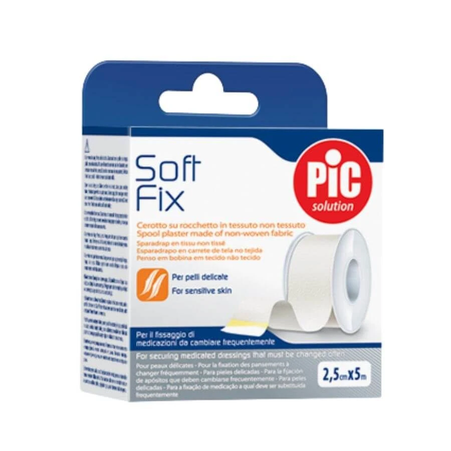 Pic Solution Sparadrap Soft Fix 2,5 Cm X 5 M 3 Pic Solution Sparadrap Soft Fix 2,5 Cm X 5 M