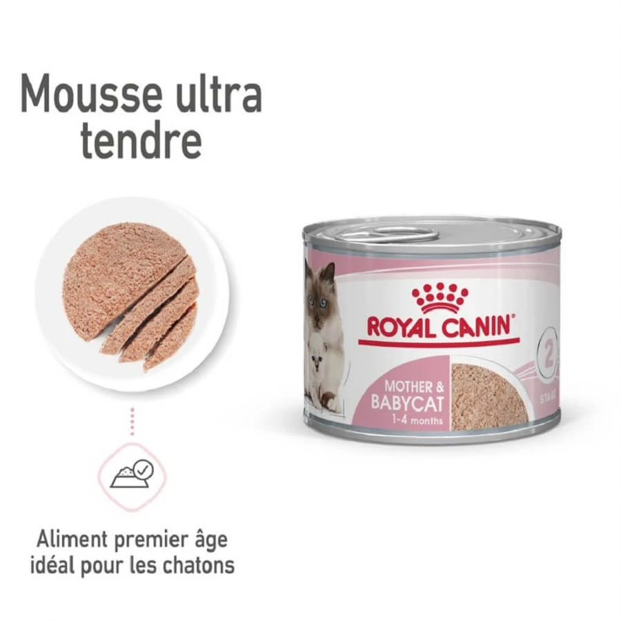 Royal Canin Feline Health Nutrition Mother & Babycat Mousse 12 X 195 G – Image 5