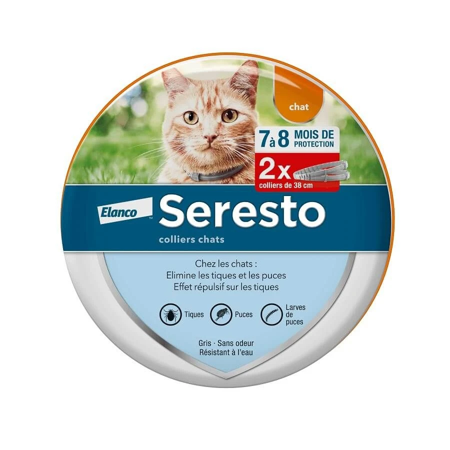 Seresto Collier Antiparasitaire Chat X2