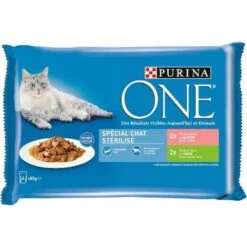 Purina One Chat Stérilisé Saumon Dinde 4 X 85 G 7 Purina One Chat Stérilisé Saumon Dinde 4 X 85 G -Beaphar Chat Boutique shopping 3