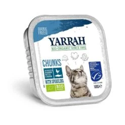 Yarrah Bio Bouchées De Poisson à La Spiruline Pour Chat 16 X 100 G
